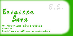 brigitta sara business card